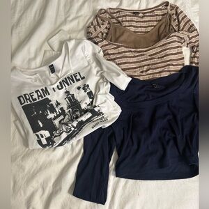 SHEIN 3 crop tops size small